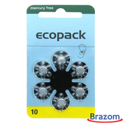 imagem de BATERIA DE SURDEZ ECOPACK 10 (6 PCS)