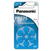 imagem de BATERIA DE SURDEZ PANASONIC 675 (6 PCS)