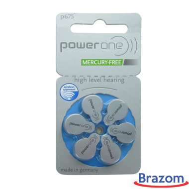 BATERIA DE SURDEZ POWER ONE P675 (6 PCS)