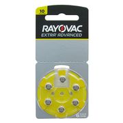 imagem de BATERIA DE SURDEZ RAYOVAC 10 BLX6