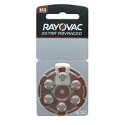 imagem de BATERIA DE SURDEZ RAYOVAC 312 BLX6