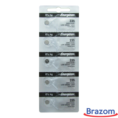 Bateria Energizer 335 / SR512SW Cartela com 5 unidades