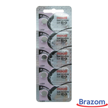 BATERIA MAXELL 329 / SR731SW (5 PCS) - Maxell