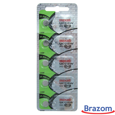 BATERIA MAXELL 362 / SR721SW (5 PCS) - Maxell