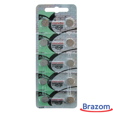 BATERIA MAXELL 371 / SR920SW (10 PCS) - Maxell