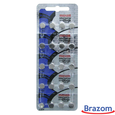 BATERIA MAXELL 377 / SR626SW (20 PCS) - Maxell