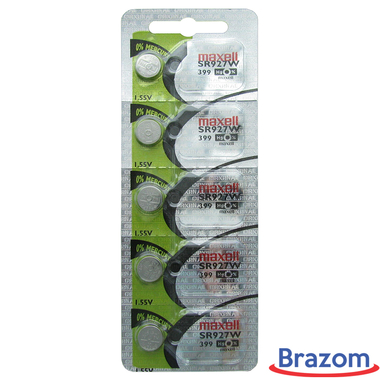 BATERIA MAXELL 399 / SR927W (5 PCS)