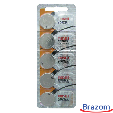 BATERIA MAXELL CR2025 (5 PCS) - LAMINADA - Maxell