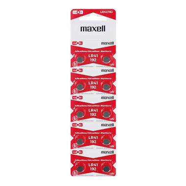 BATERIA MAXELL LR41 / 192 (10 PCS) - PAPELAO