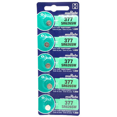 BATERIA MURATA 377 / SR626SW (5 PCS) - MURATA