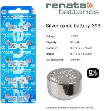 BATERIA RENATA 393 / SR754W (10 PCS)